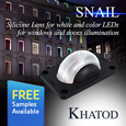 Khatod develops SNAIL Lens for illuminating window and door reveals, samples available from Anglia.