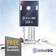 Introducing Advanced 4<sup>th</sup> Generation Technology SiC FETs from UnitedSiC, samples available from Anglia