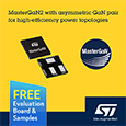 STMicroelectronics extends the MasterGaN family with introduction of high power density 600V half bridge driver with two enhancement mode GaN devices optimized for asymmetrical topologies, evaluation board and samples available from Anglia.