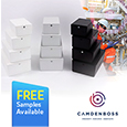 CamdenBoss Launch User Friendly Universal Easy Assembly Electronics Enclosure Range, samples available from Anglia